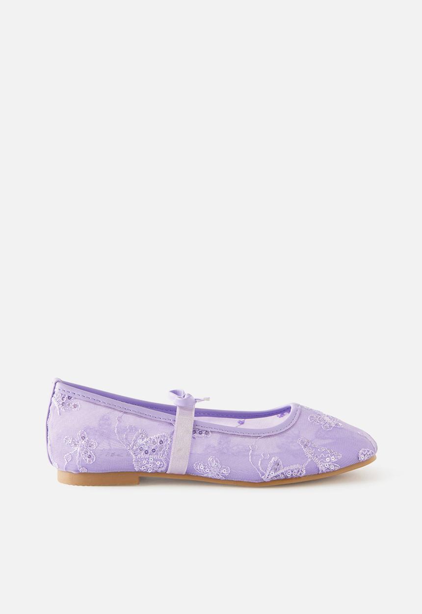 Cotton On - Olivia Ballet Flat -Vintage Lilac/Embellished Mesh
