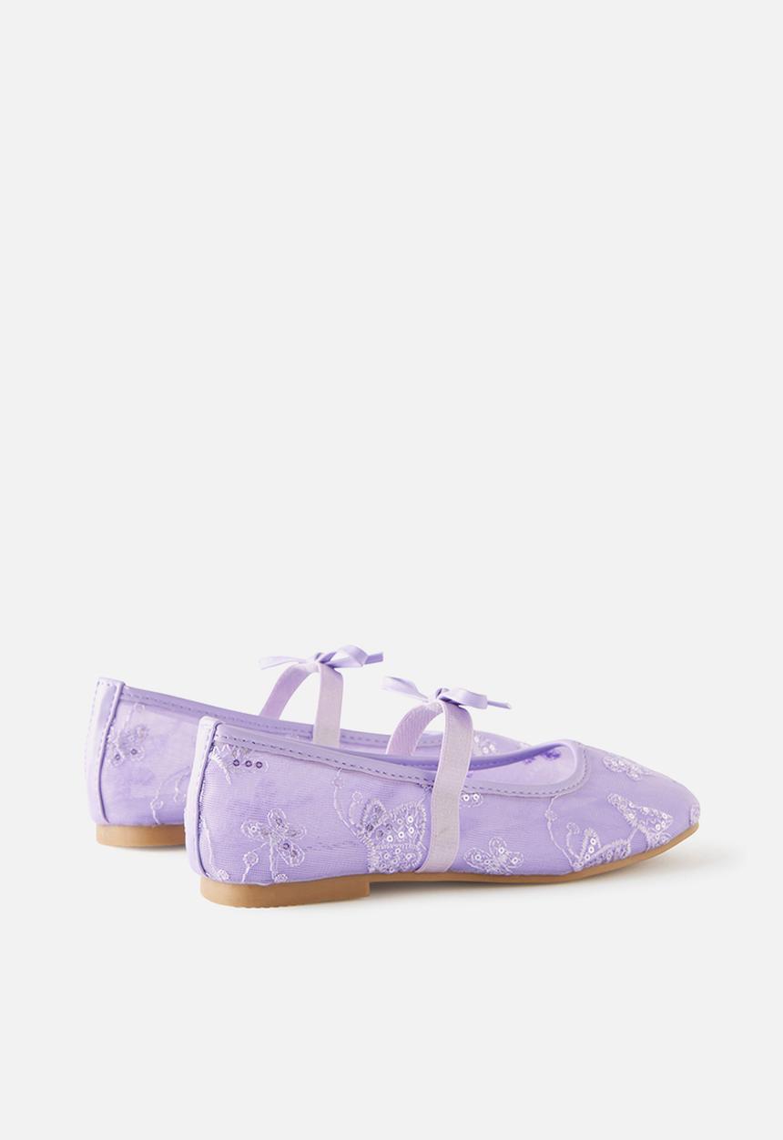 Cotton On - Olivia Ballet Flat -Vintage Lilac/Embellished Mesh