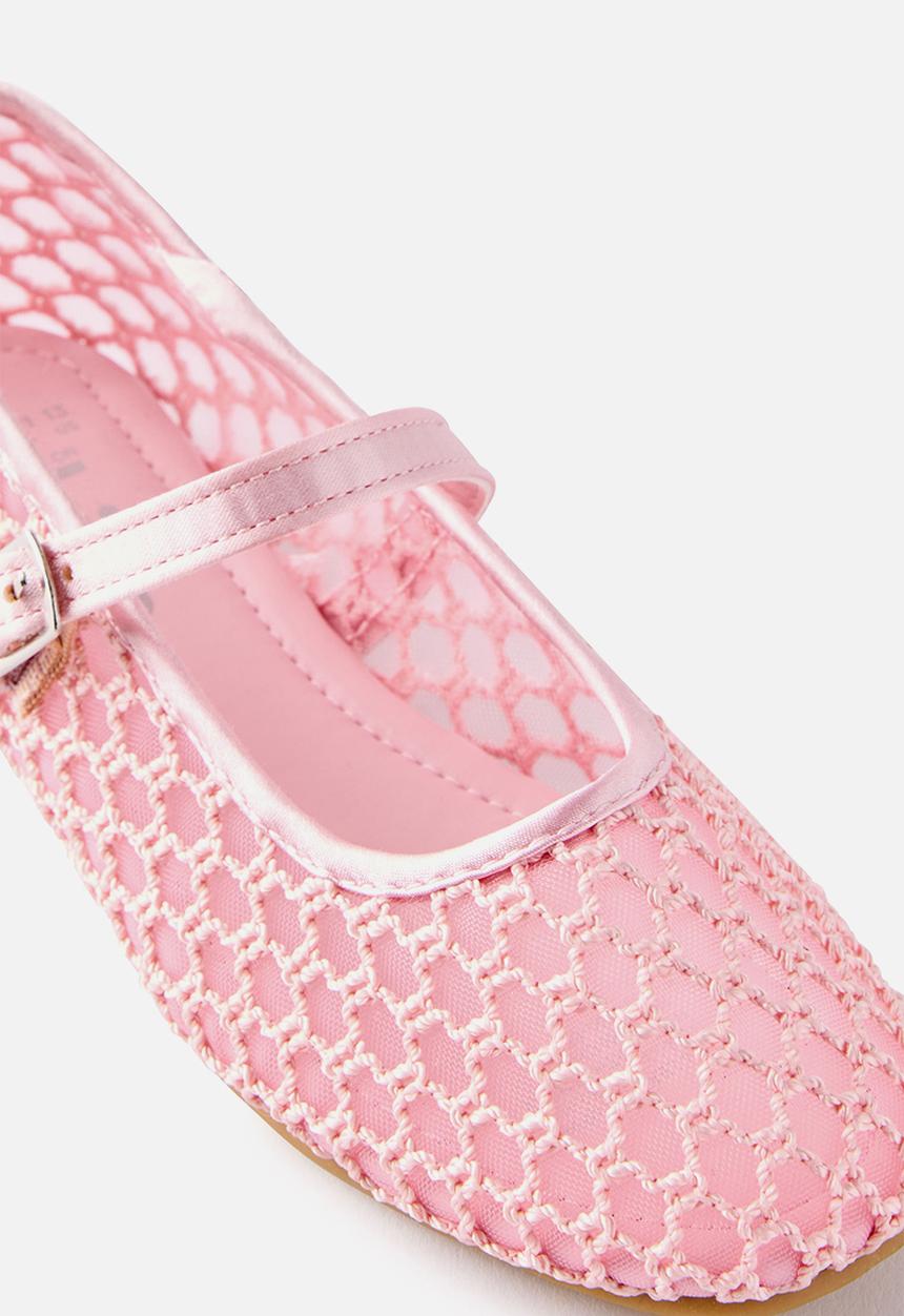 Cotton On - Olivia Ballet Flat  - Tea Party Pink /Woven 