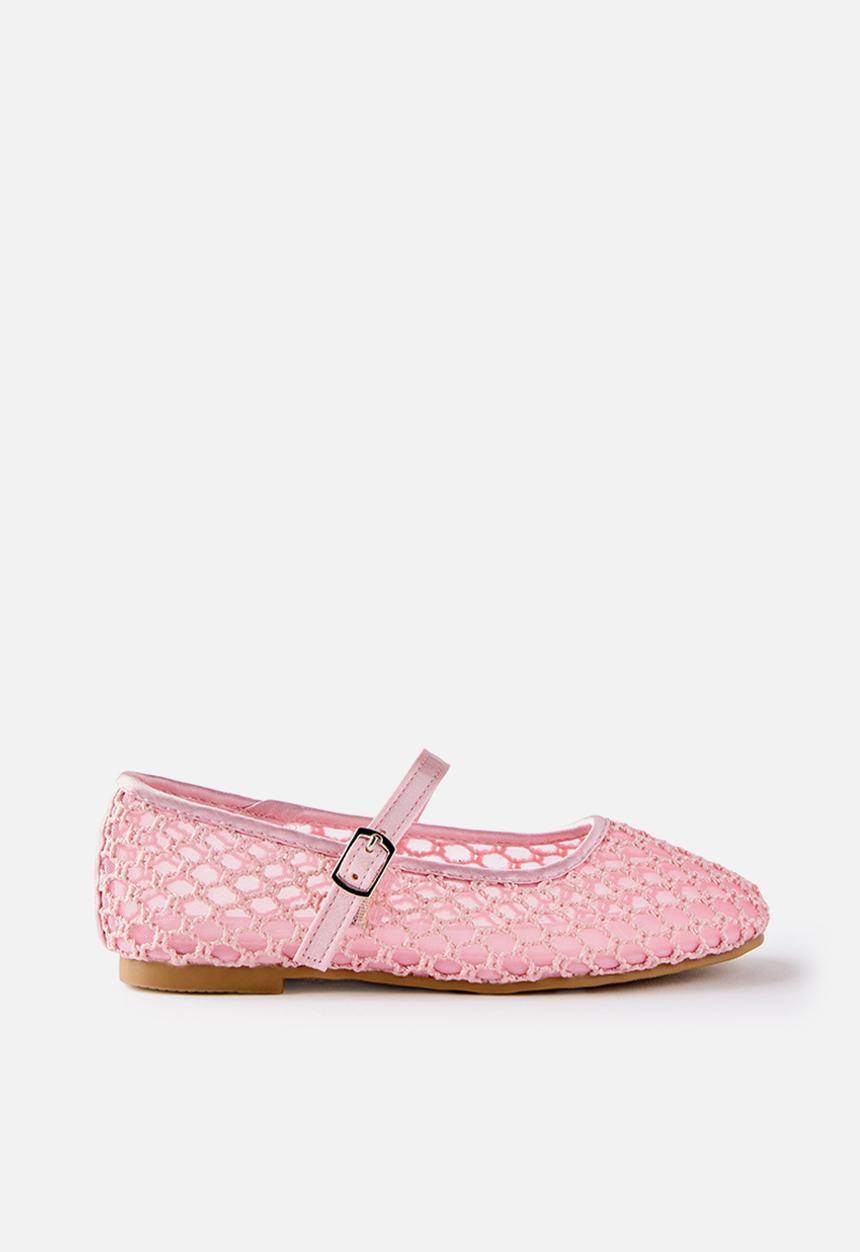 Cotton On - Olivia Ballet Flat  - Tea Party Pink /Woven 