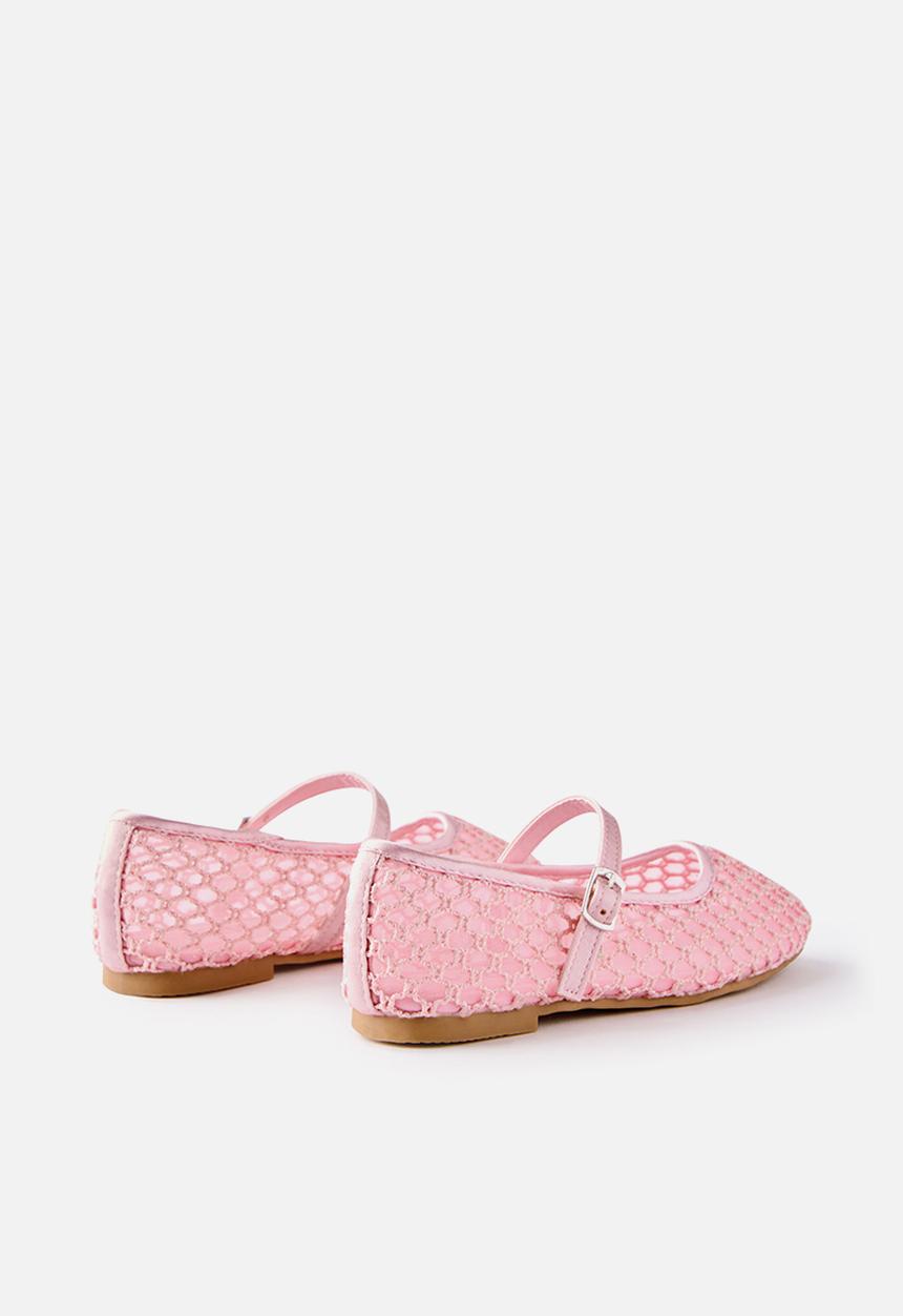 Cotton On - Olivia Ballet Flat  - Tea Party Pink /Woven 