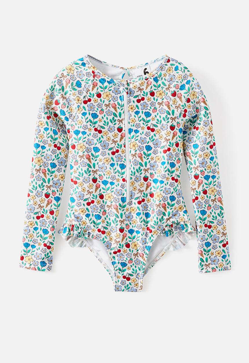 Cotton On - Lydia Low One Piece - Vanilla/Ditsy Daisy
