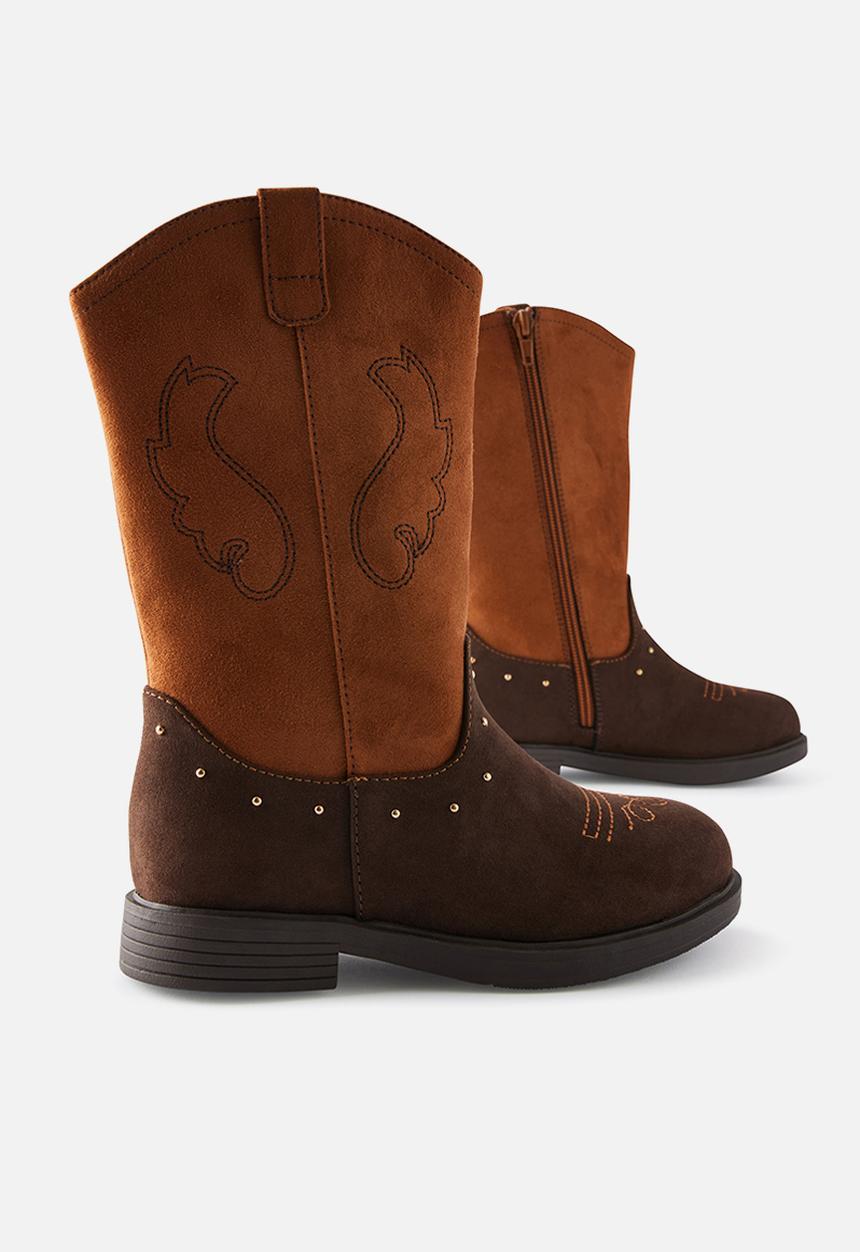 Cotton On - Boho Western Boot -Rocky Road