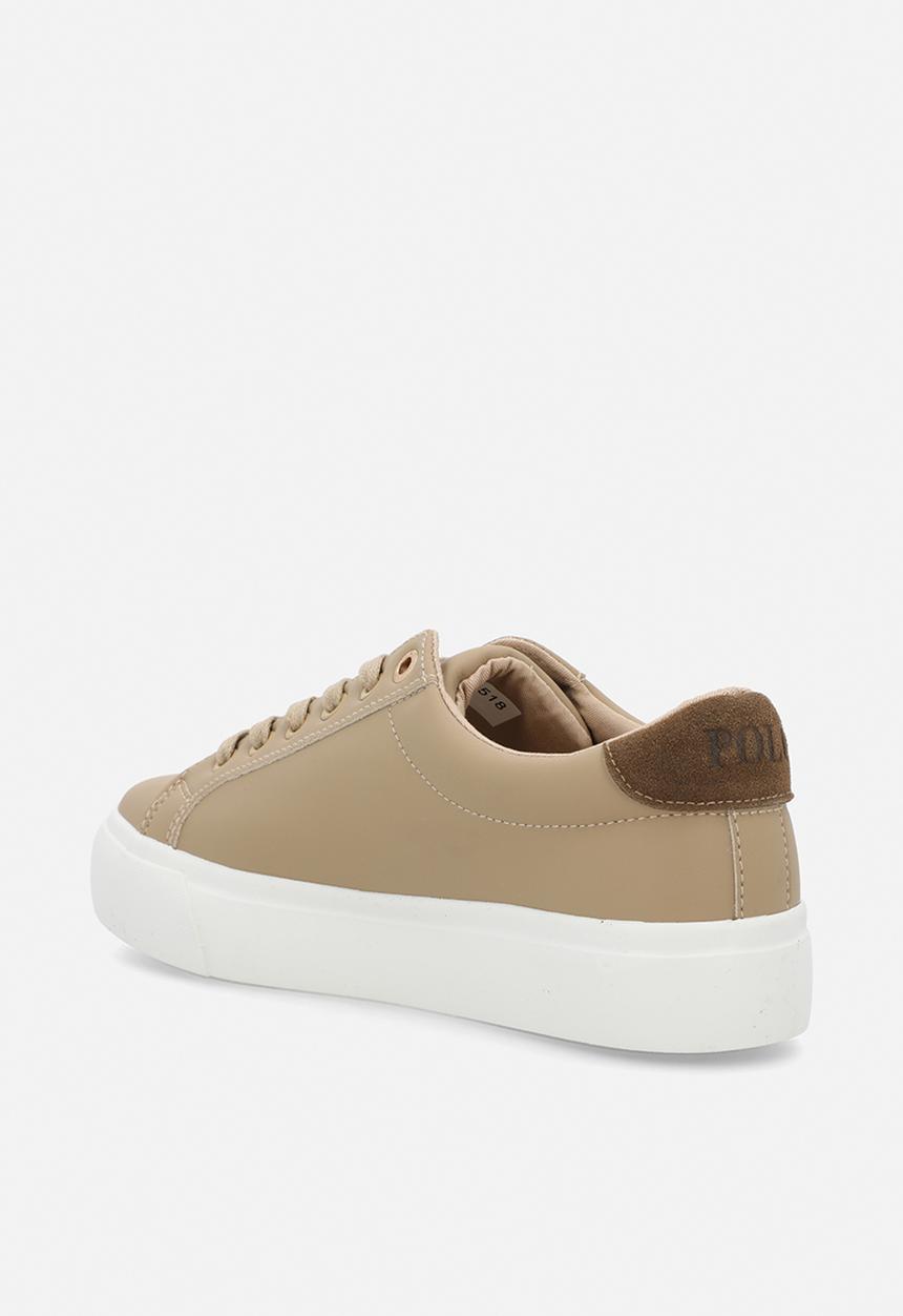POLO - Rubberised platform sneaker - stone
