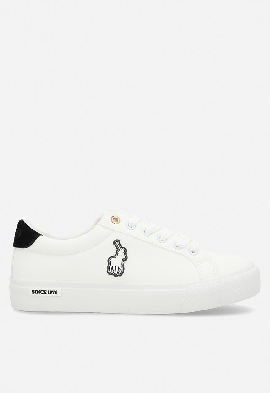 POLO - Rubberised platform sneaker - white