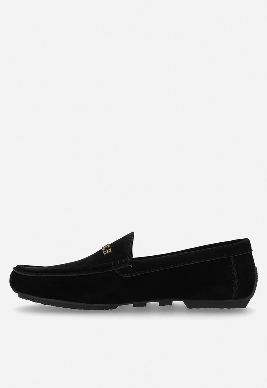 PC - Crouch suede slip on- Black Suede