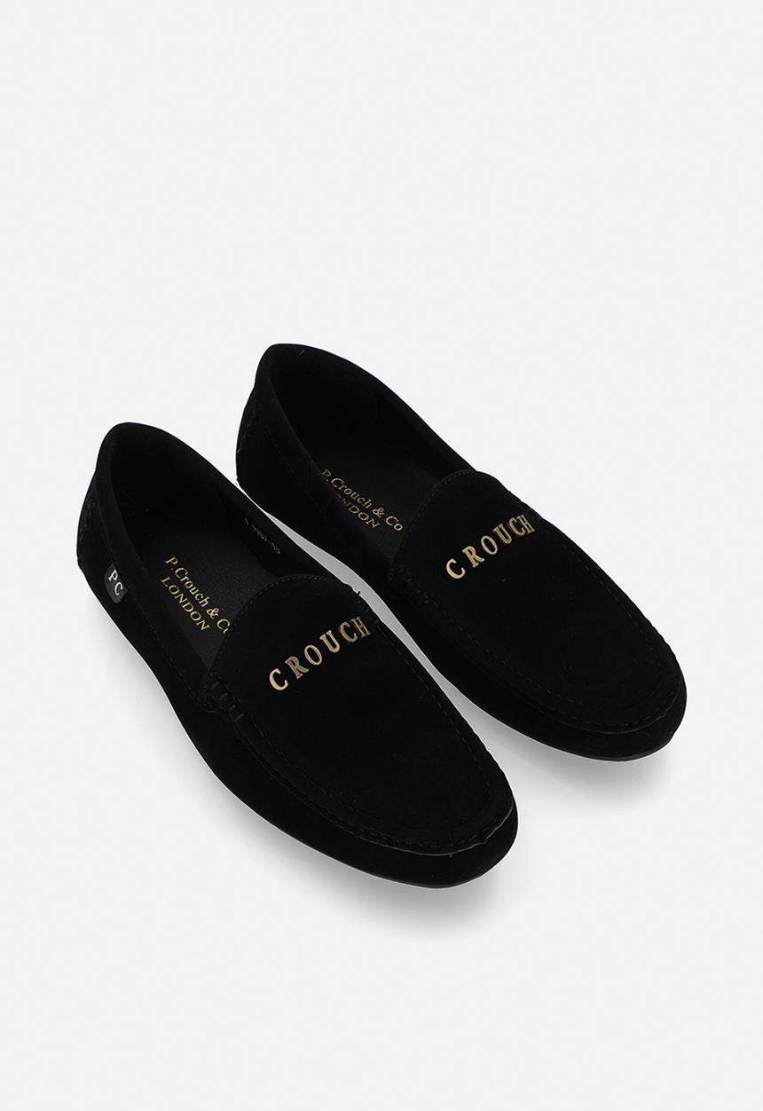PC - Crouch suede slip on- Black Suede