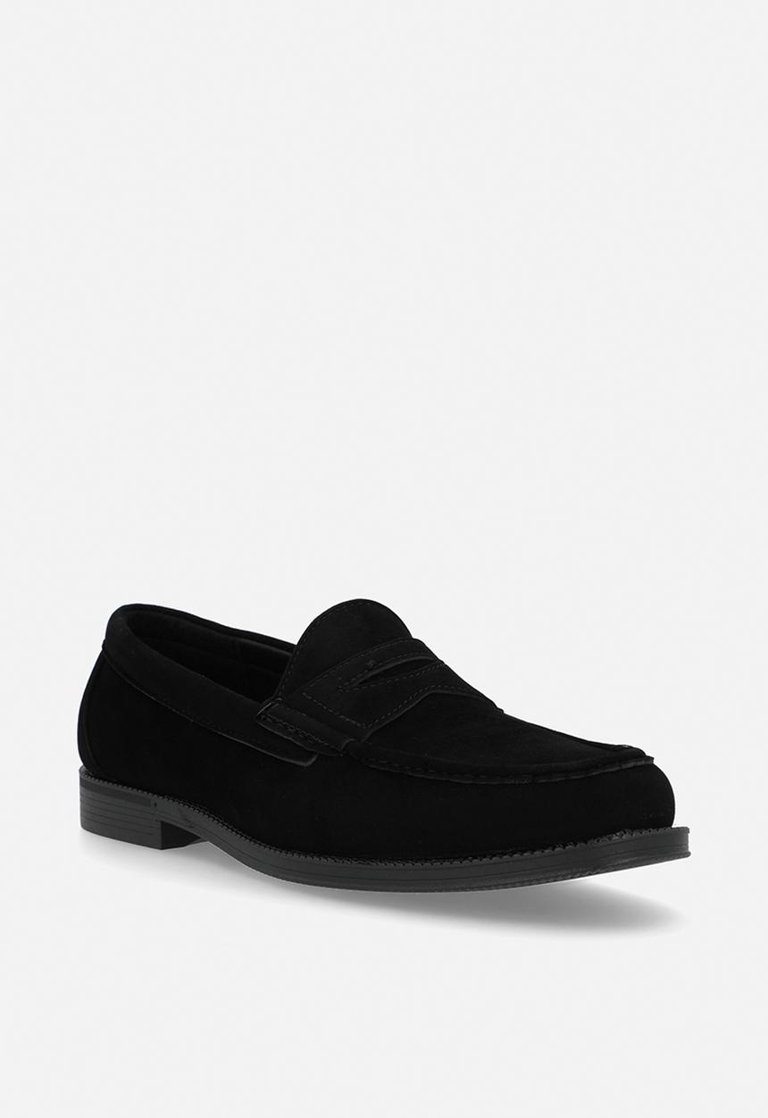 PC - Crouch suede slip on - black suede