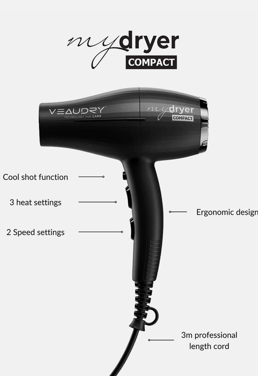 Veaudry - myDryer Compact Hair Dryer - Black