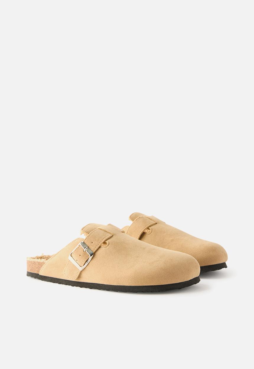 Cotton On - Rex buckle mule - taupe cosy