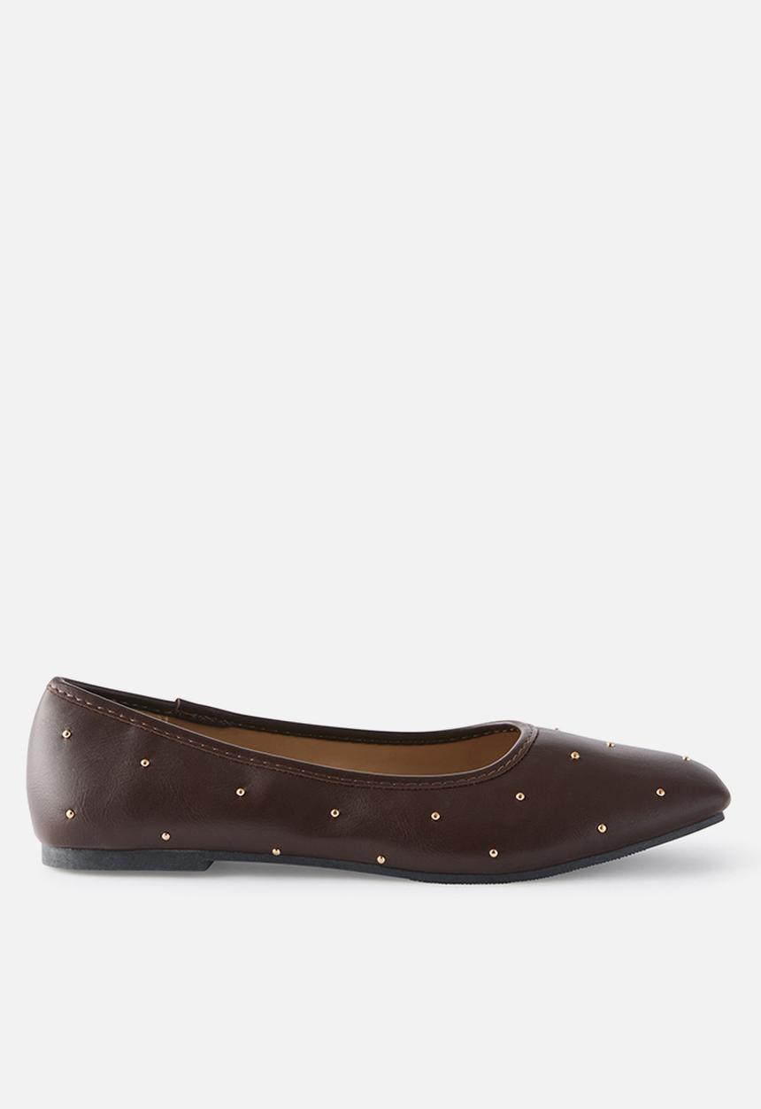 Cotton On - Frankie ballet-ecru choc studd