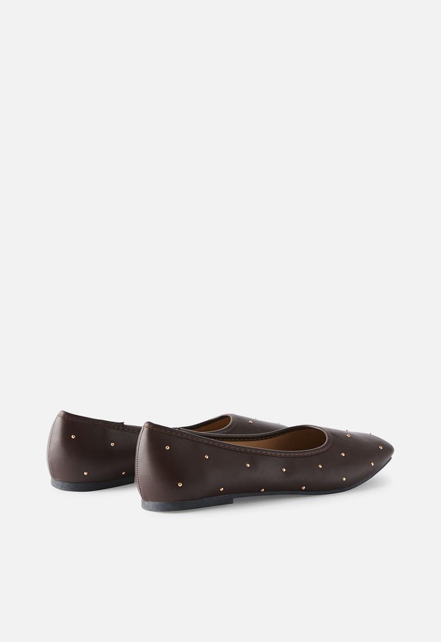 Cotton On - Frankie ballet-ecru choc studd