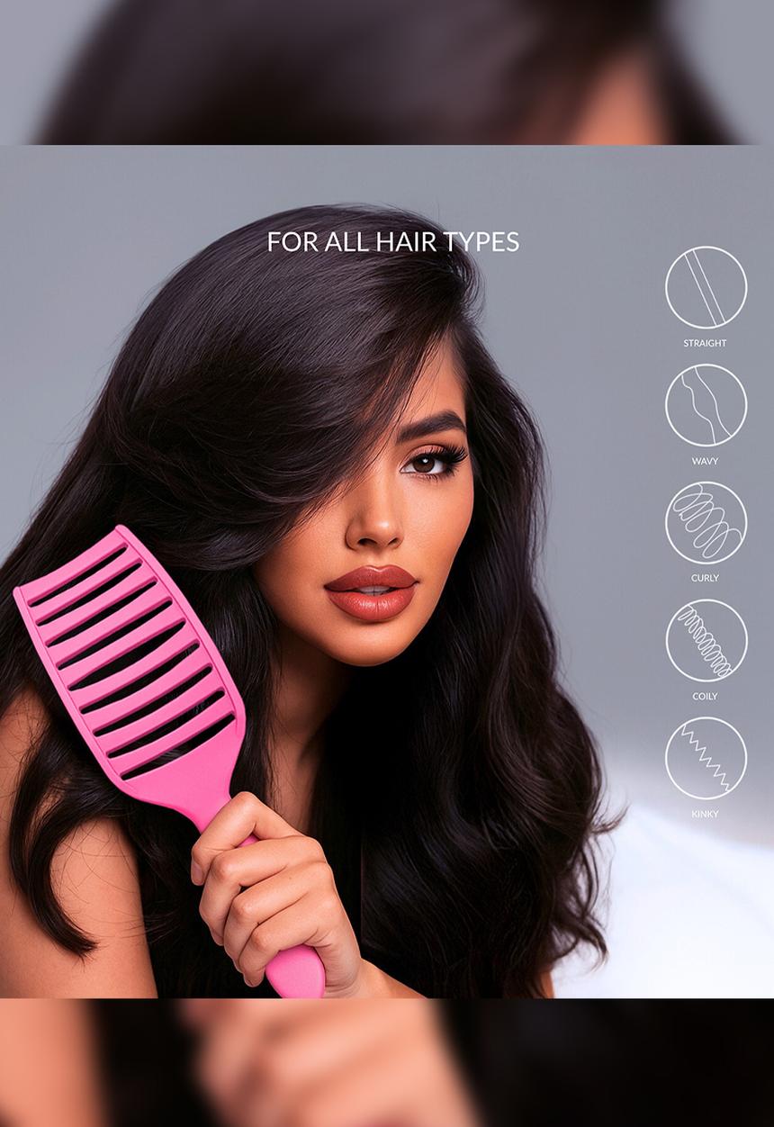 Veaudry - myDetangler Pro Hair Brush - Pink