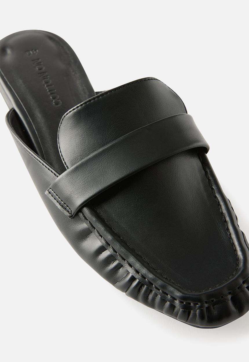 Cotton On - Taylor Loafer Mule - black smooth.