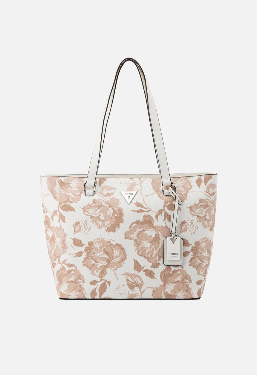 Jillian Tote Bag-White Multi