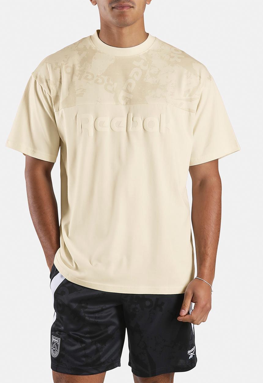 Reebok - STREET SPORT PRINTED T-SHIRT - VINTAGE CHALK