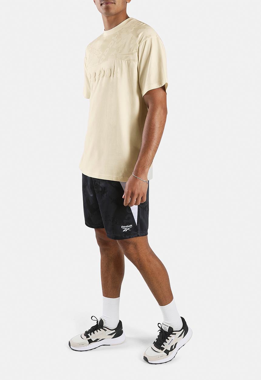 Reebok - STREET SPORT PRINTED T-SHIRT - VINTAGE CHALK