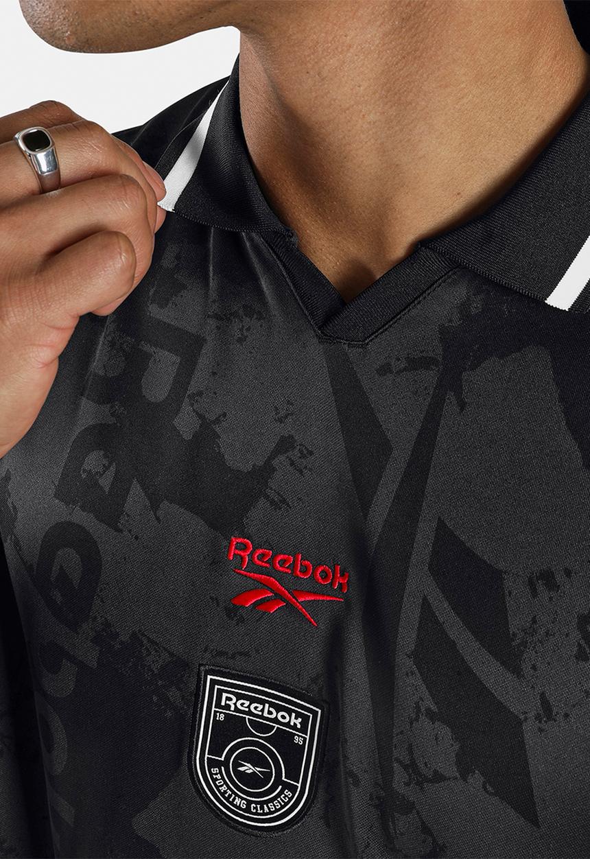 Reebok - STREET SPORT FOOTBALL JERSEY - BLACK/WHITE