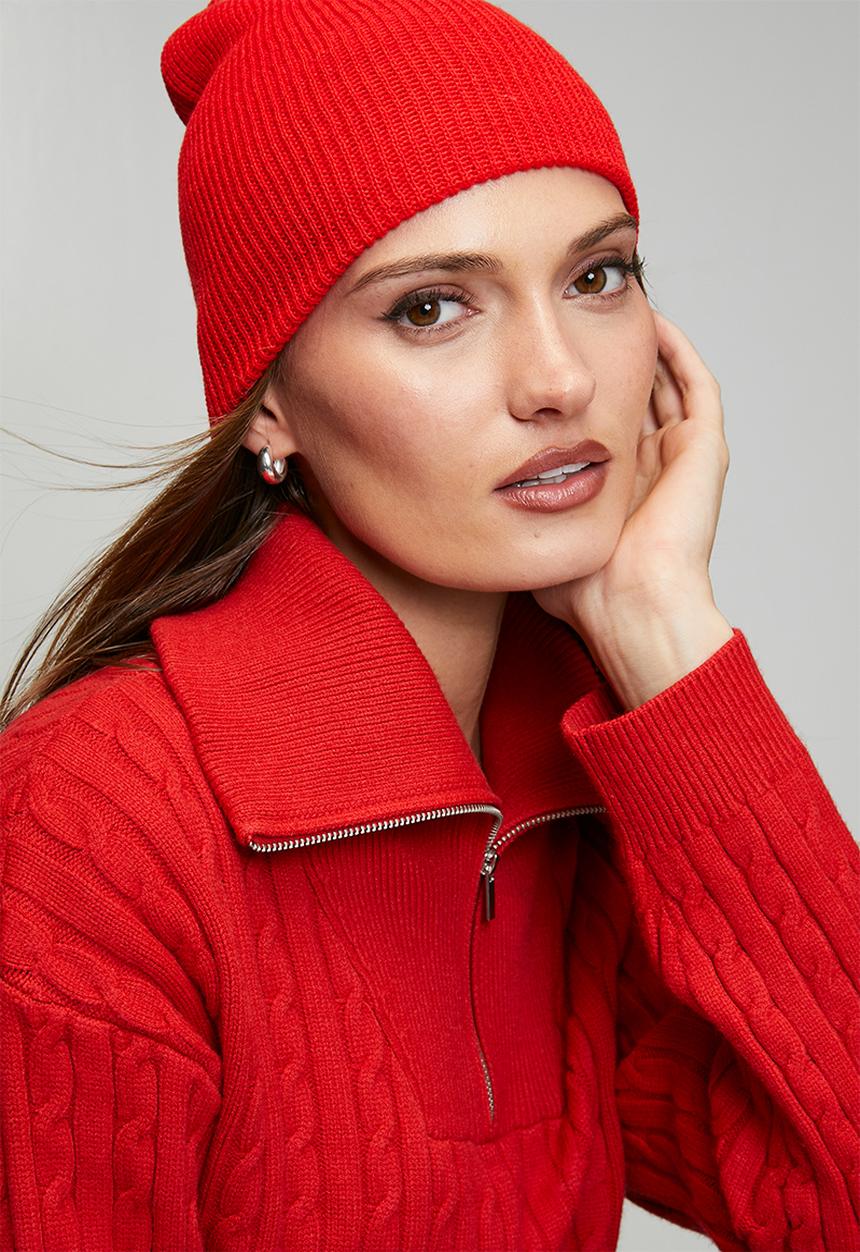 Tessa Design - Coco skull beanie - Red