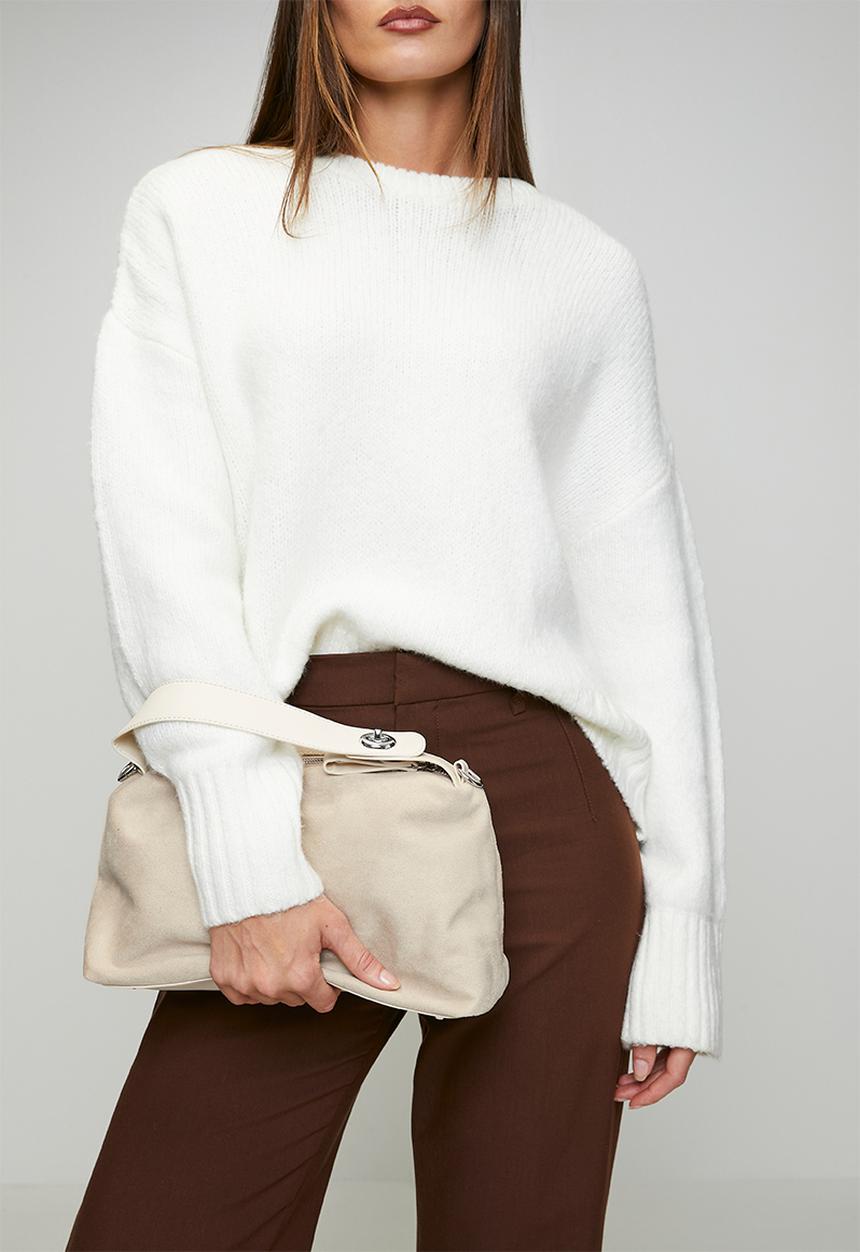 Tessa Design - Alora Slouch Shoulder Bag - Cream