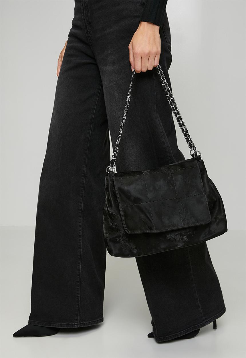 Tessa Design - Amaya Chain Handle Shoulder Bag - Charcoal