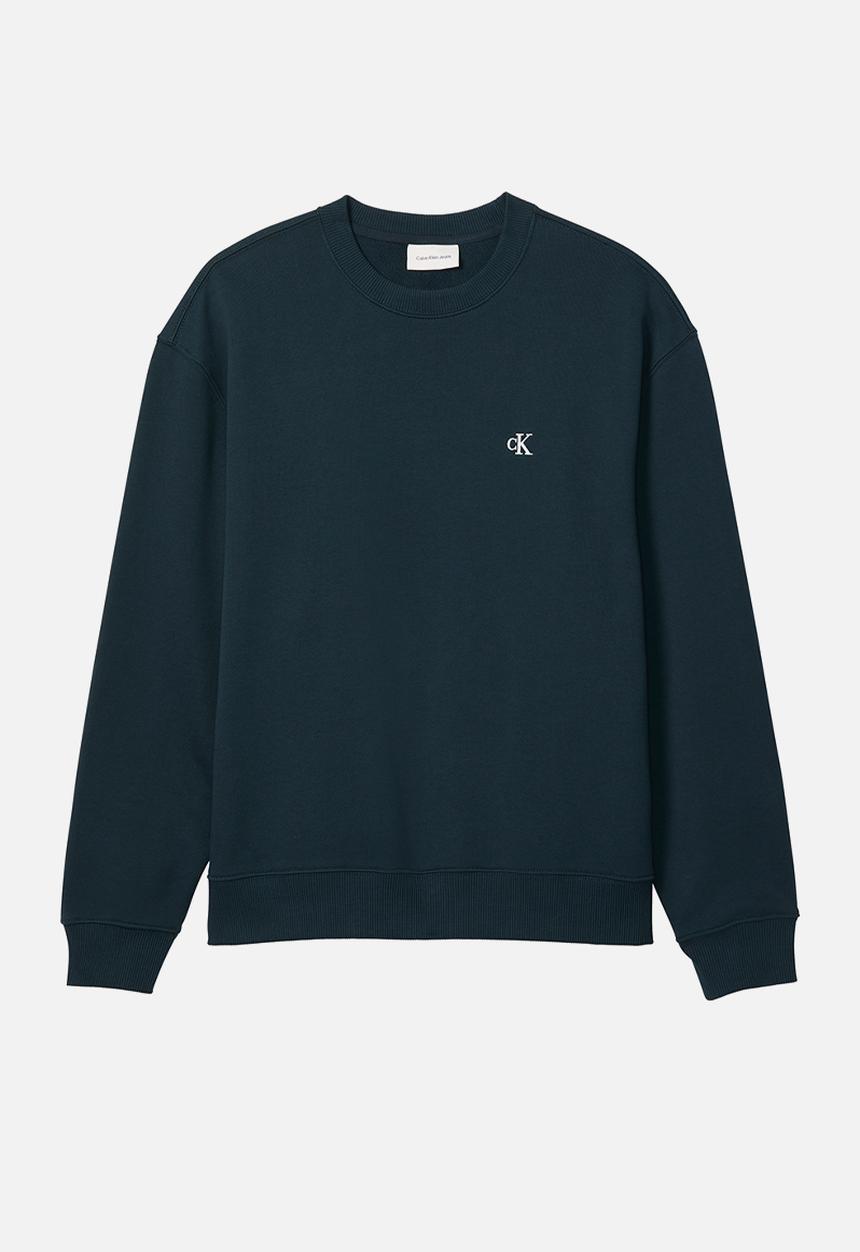 Calvin Klein - Ls 350Terry Eu Monogram Cn Swtshrt - Nurture Navy