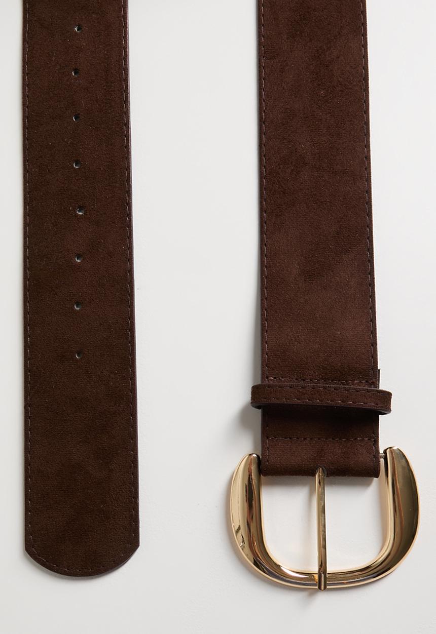 Tessa Design - Bellatrix Wide Suded Belt - Brown