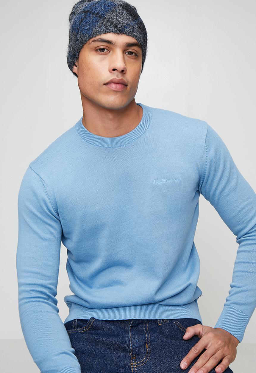 Ben Sherman - Crew Neck knit - Blissful Blue