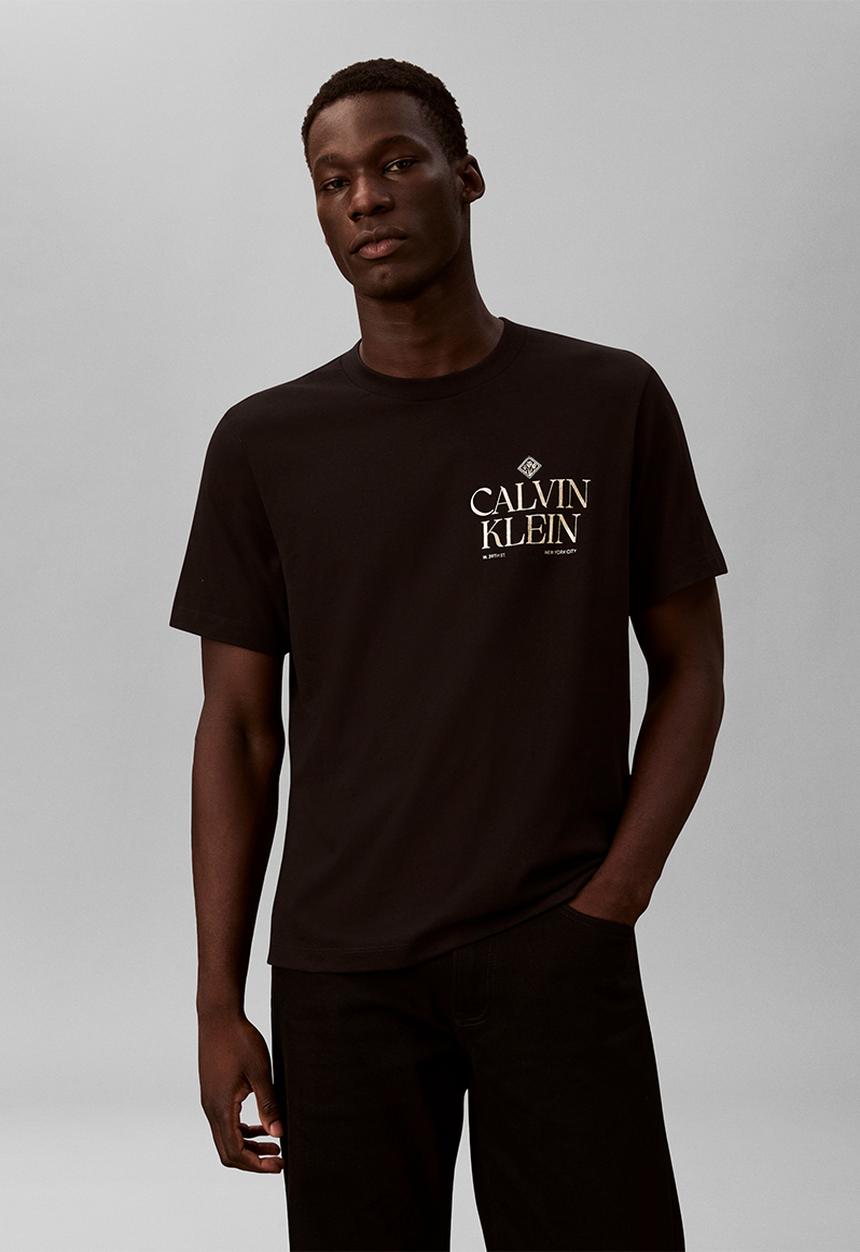 Calvin Klein - Ss 20S Calvin Roses Graphic Tee - Black