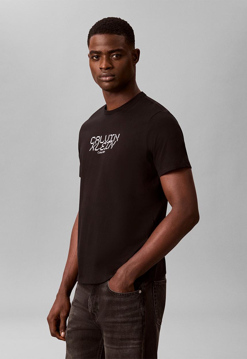 Calvin Klein - Ss 30S Whsl Sp Calvin Futura Graphic Tee - Black