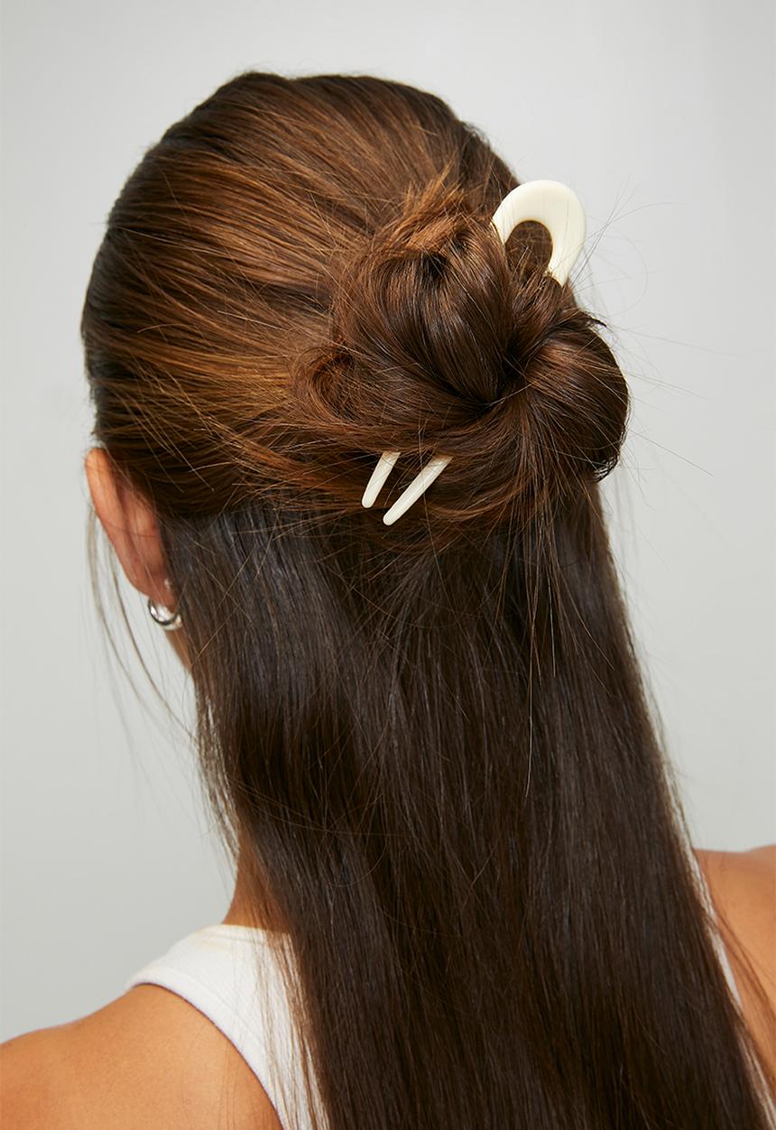 Tessa Design - Darcy Claw Clip Set - Cream