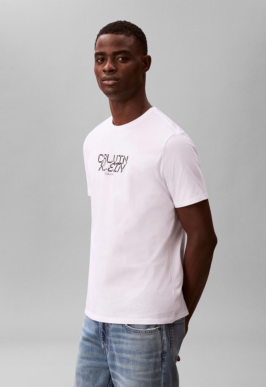 Calvin Klein - Ss 30S Whsl Sp Calvin Futura Graphic Tee - Brilliant White