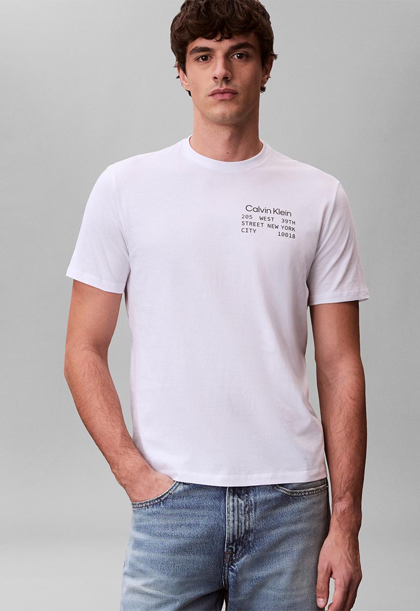 Calvin Klein - Ss 30S Whsl Ckj Ck Box Graphic Tee - Brilliant White