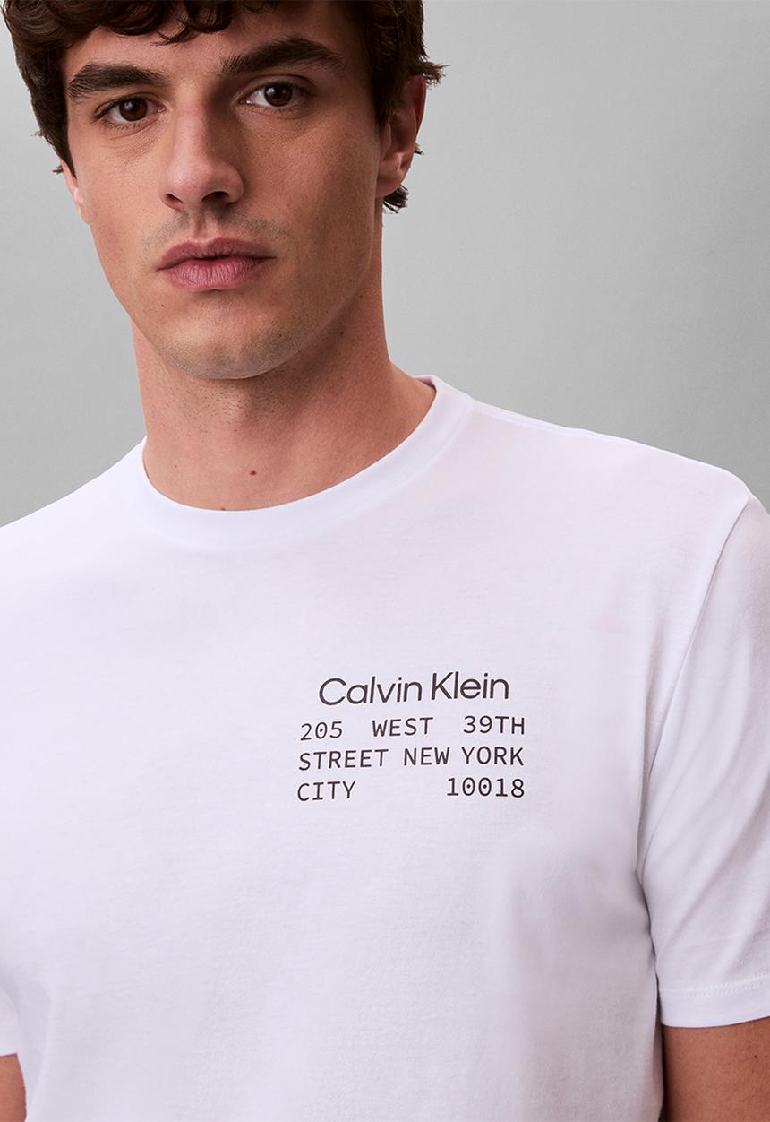 Calvin Klein - Ss 30S Whsl Ckj Ck Box Graphic Tee - Brilliant White