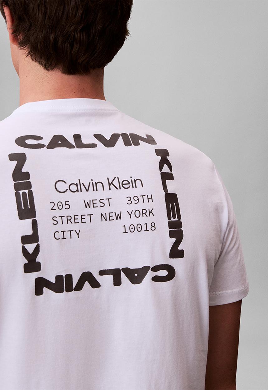 Calvin Klein - Ss 30S Whsl Ckj Ck Box Graphic Tee - Brilliant White