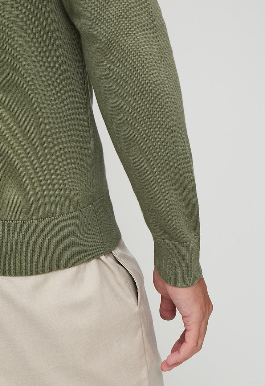Ben Sherman - Roll neck Knit - Olive Night