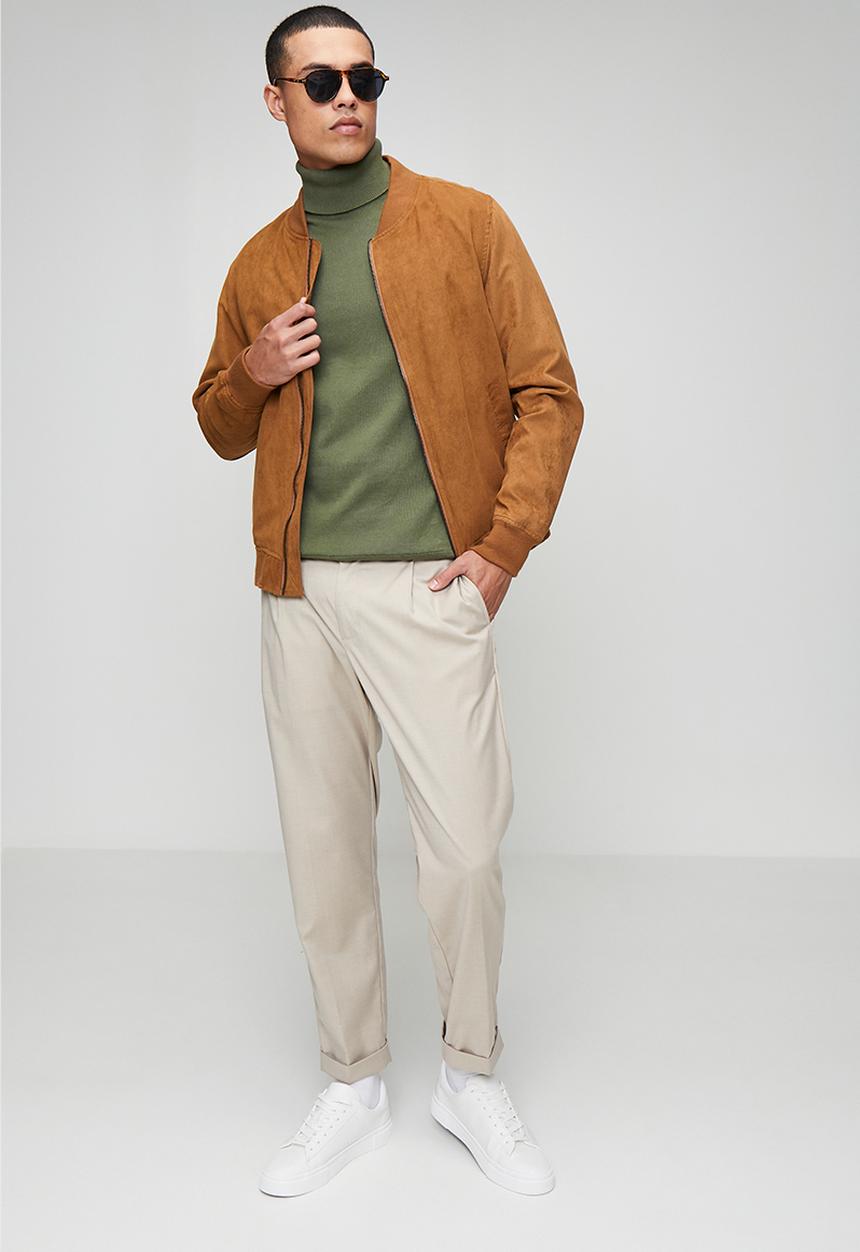 Ben Sherman - Roll neck Knit - Olive Night