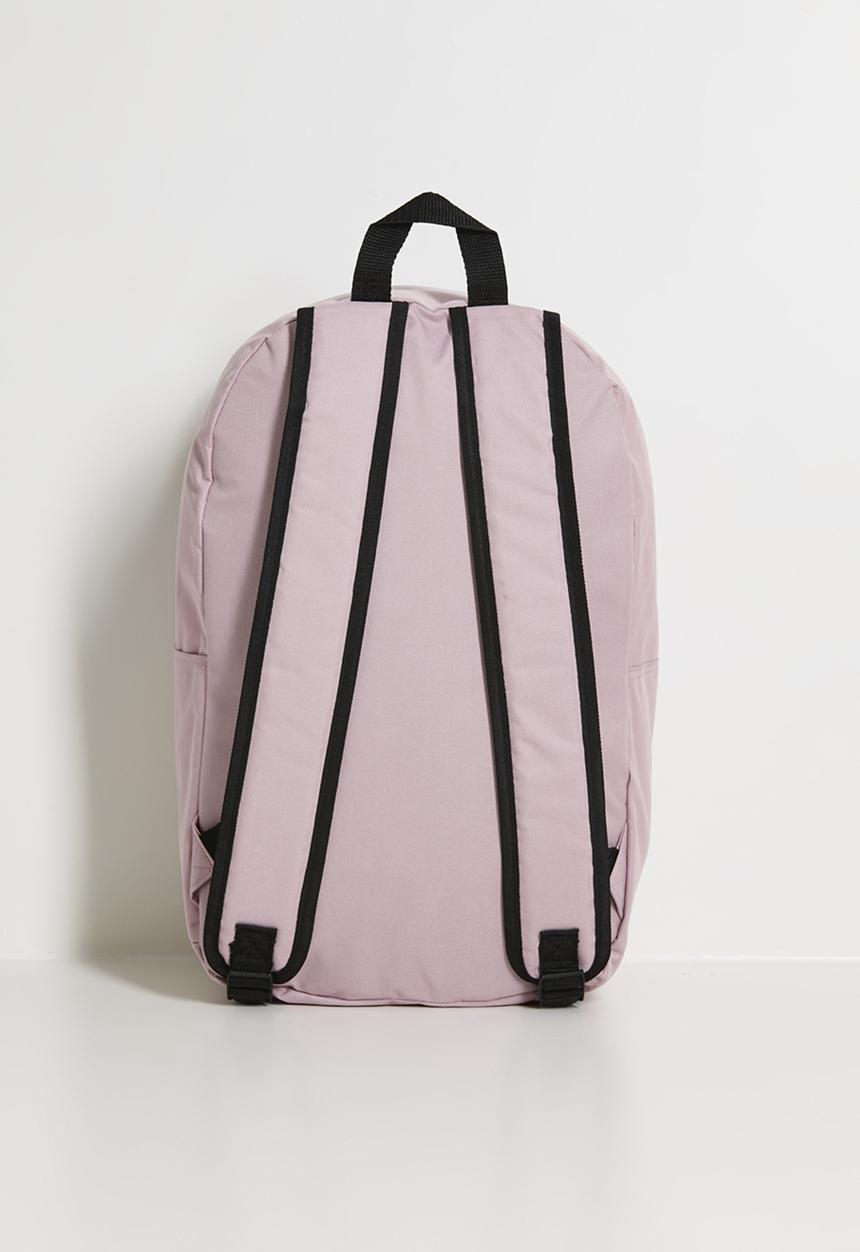 SOVIET - TECHNO Nylon Backpack - Mono Contrast Embroidery - LT PINK/CREAM