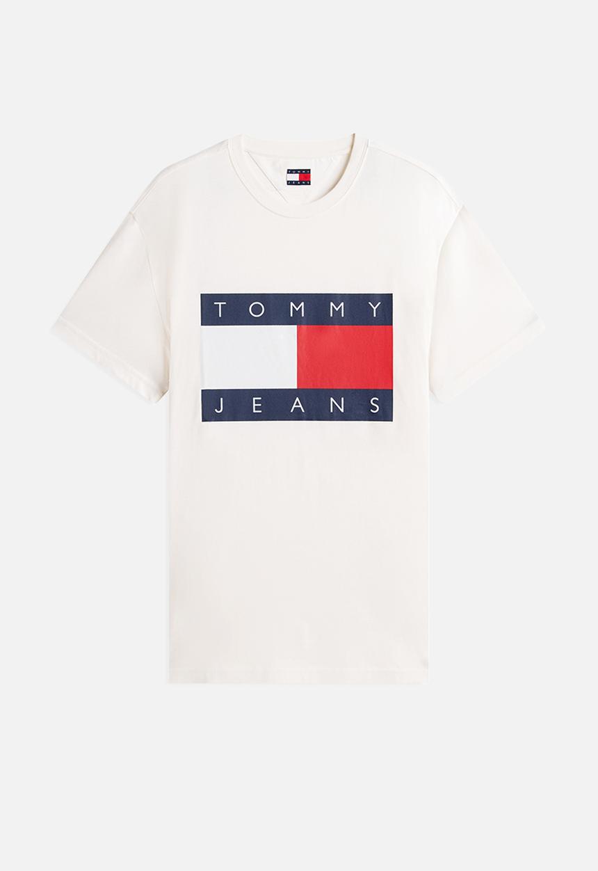 Tommy Hilfiger - Tjm Reg Big Flag Ss Tee Ext - Ancient White