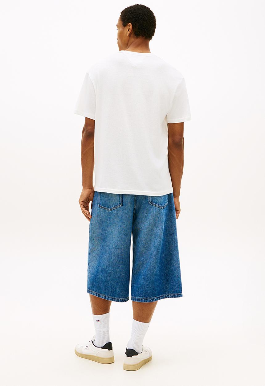 Tommy Hilfiger - Tjm Rlx Linear Logo Tee Ext - Ecru