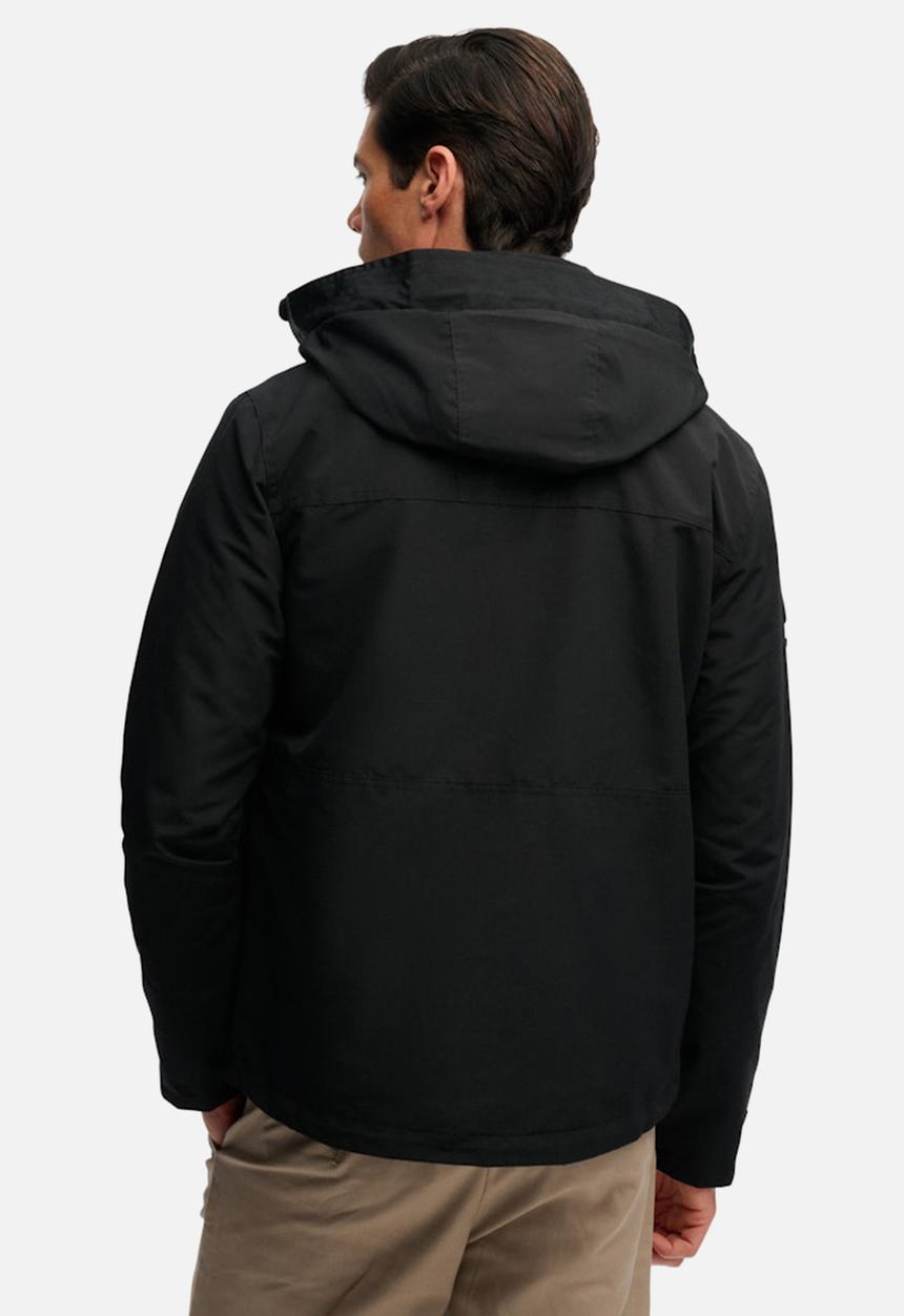 Superdry. - HOOD ULTIMATE EMB WINBREAKER  - Black