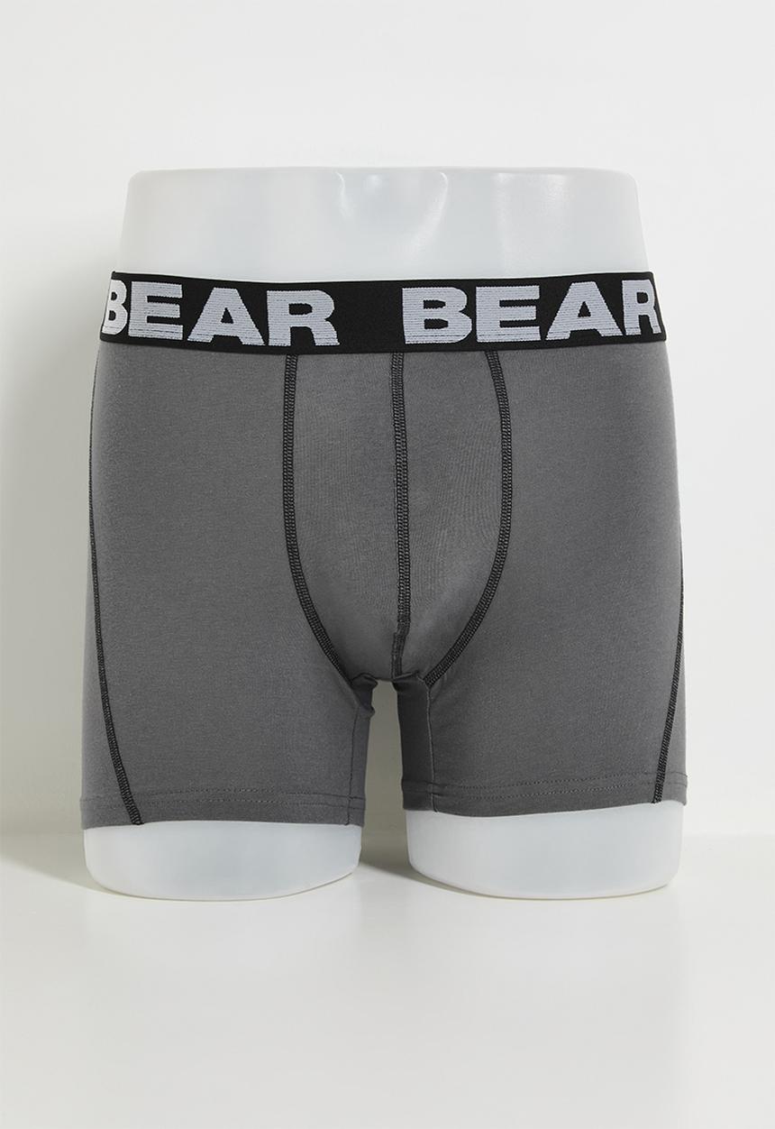 Bear - 3 Pack Bodyshort - Blue/Grey/Black