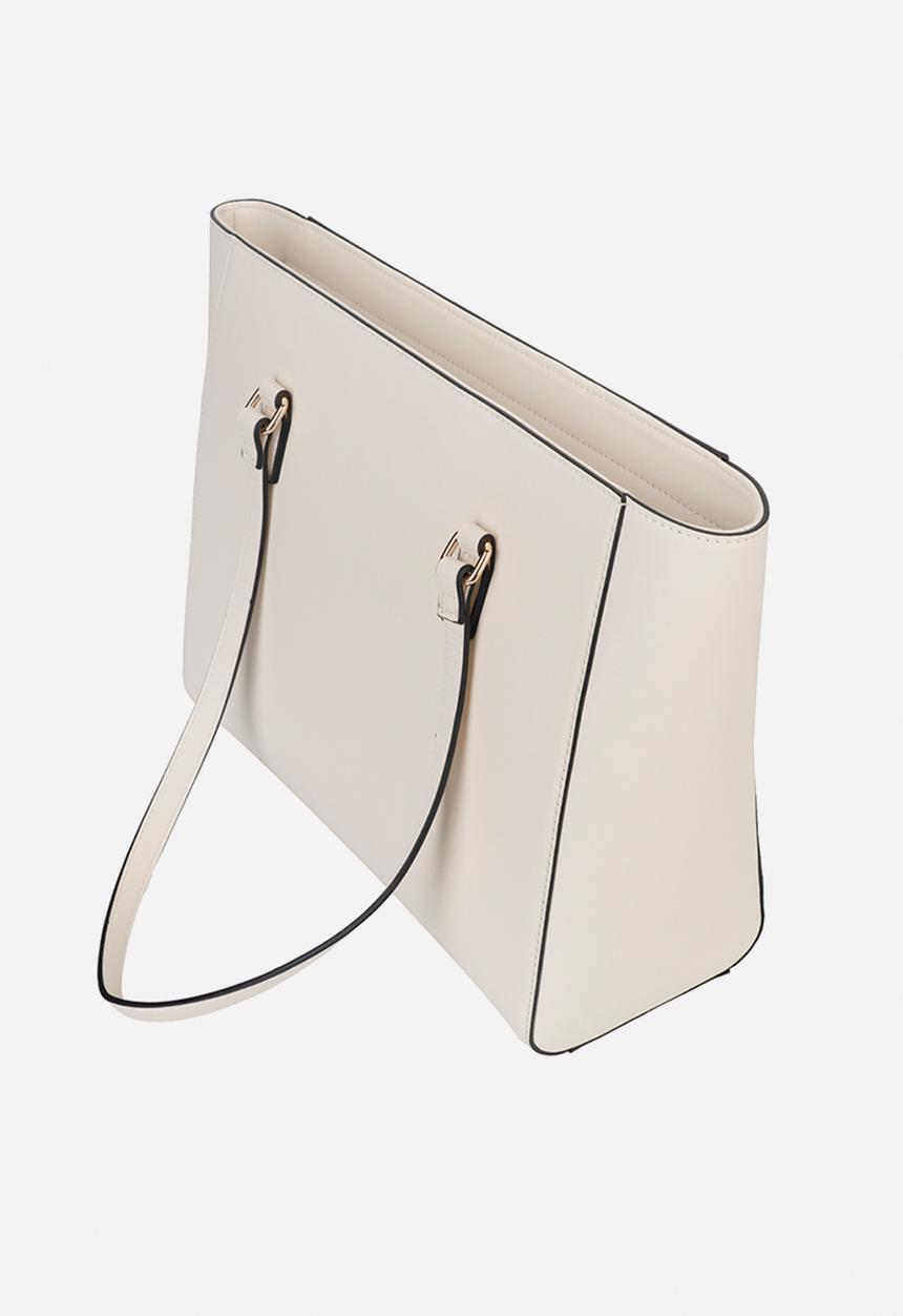 Elle - Embossed Tote - Off White