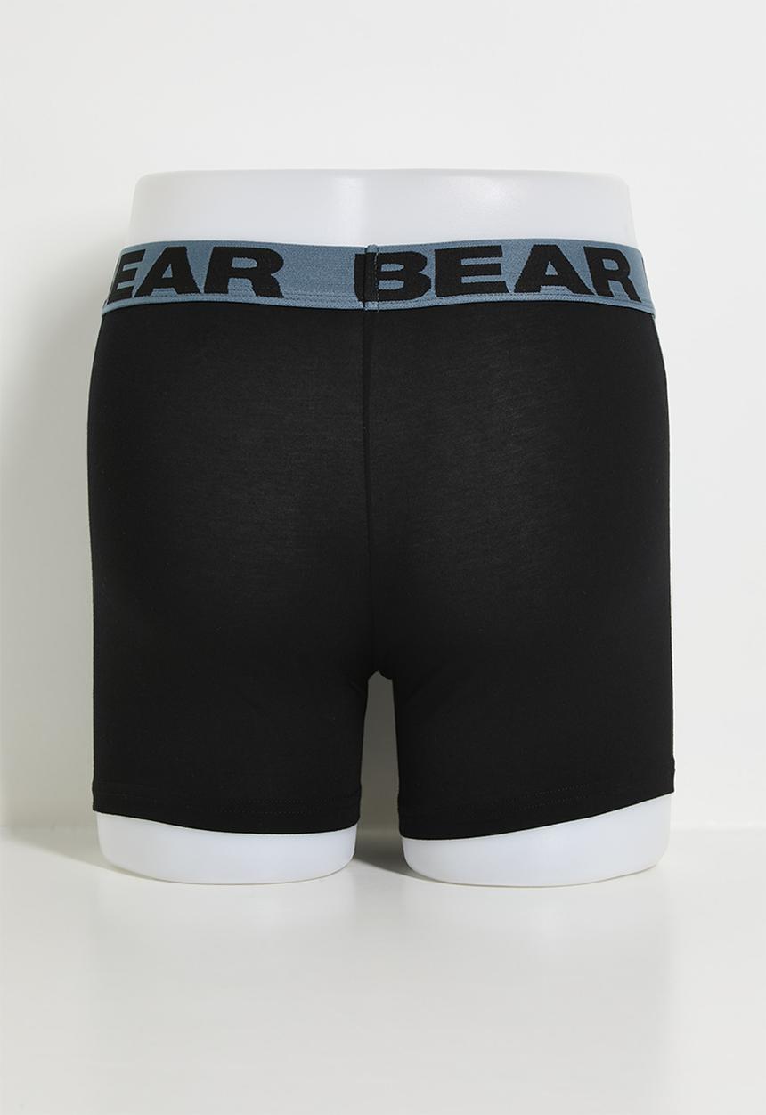 Bear - 3Pk Bodyshort - Black Multi