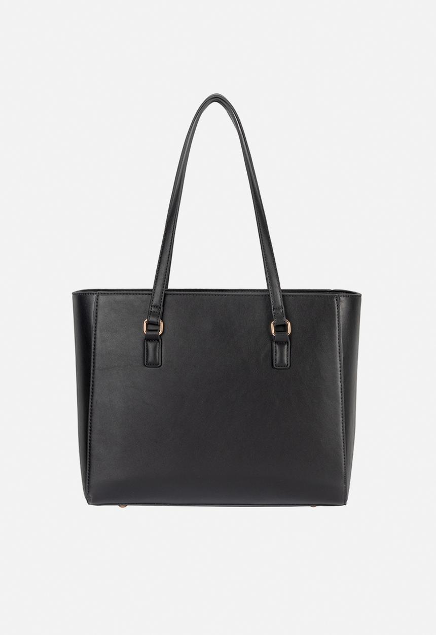 Elle - Embossed Tote - Black