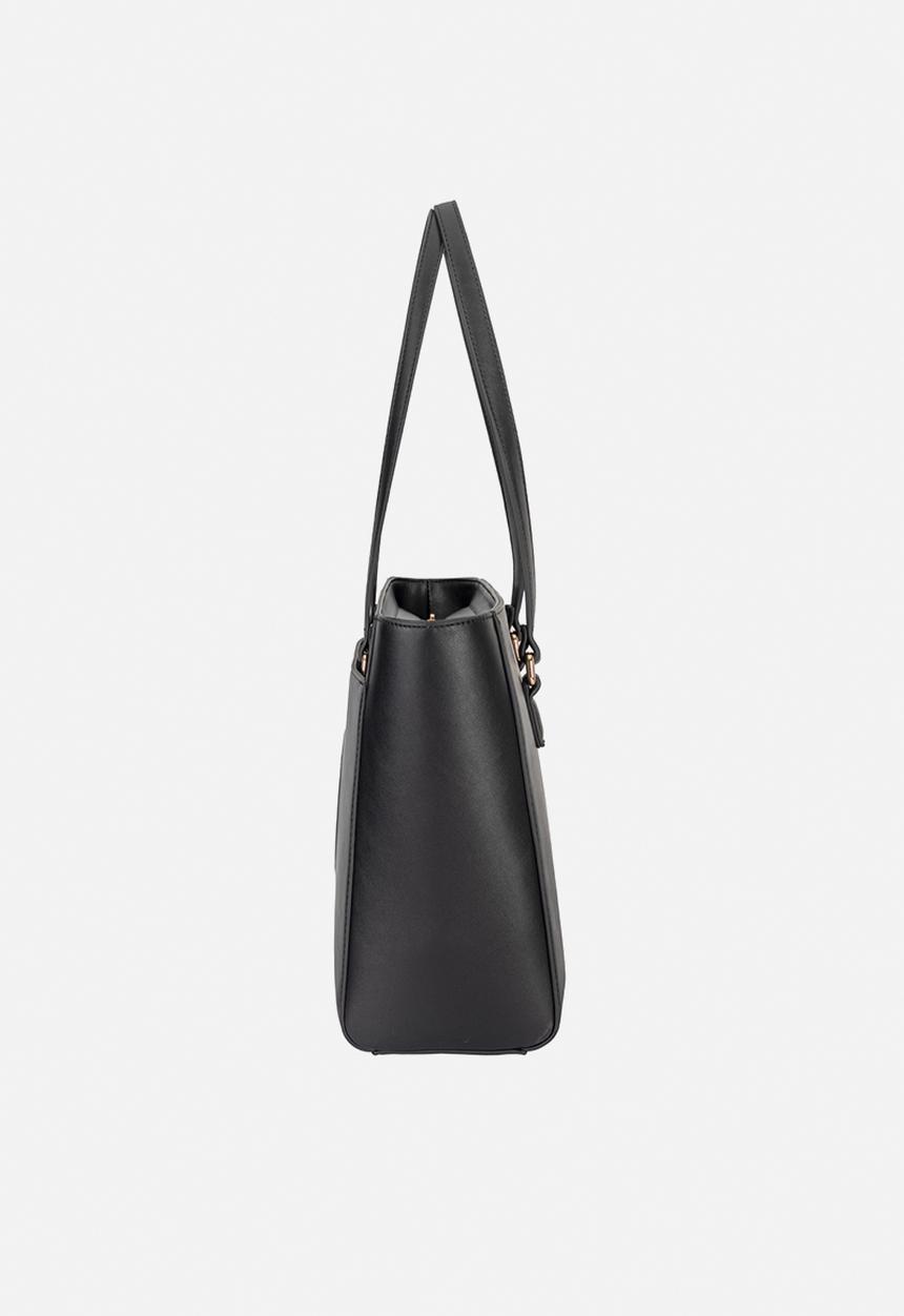 Elle - Embossed Tote - Black