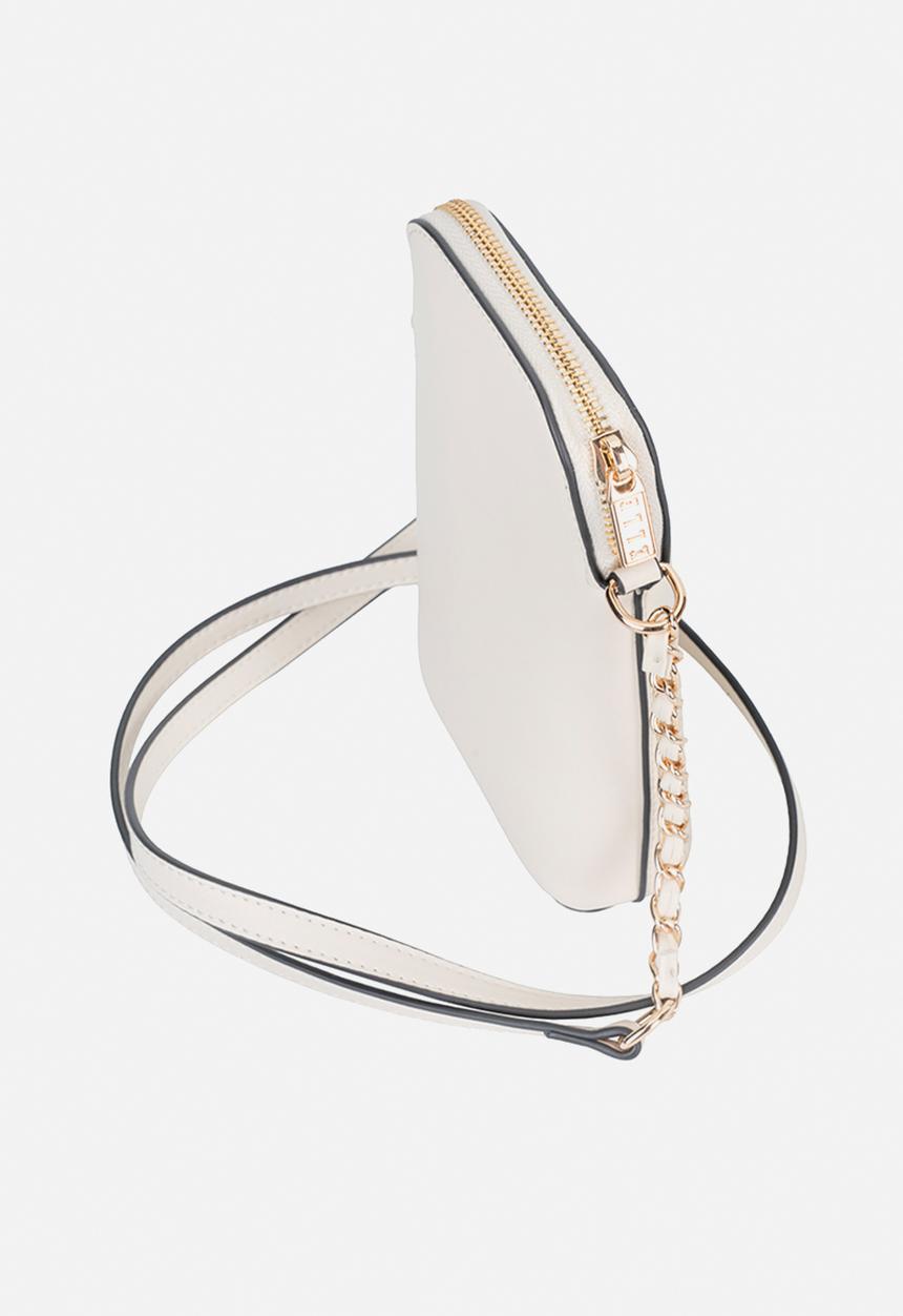 Elle - Embossed Phone Sling - Off White