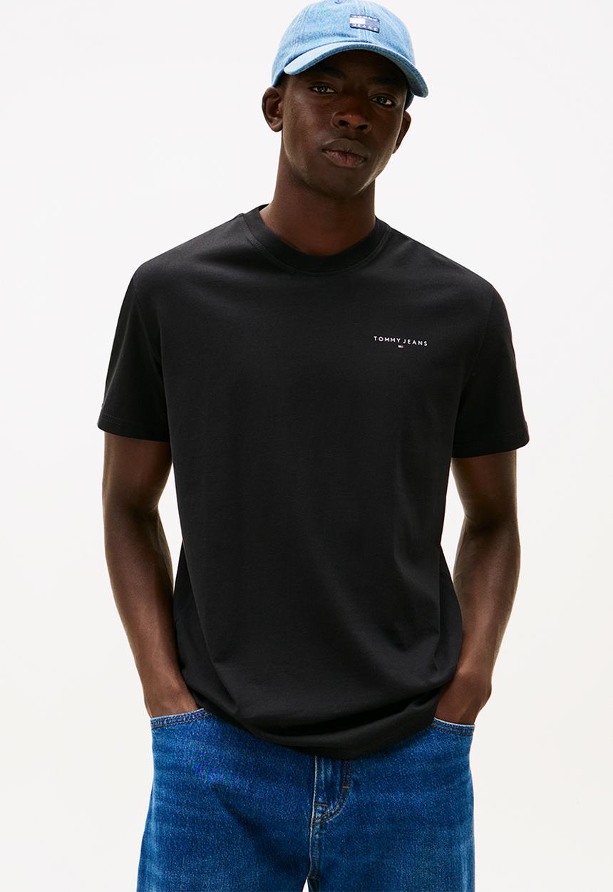 Tommy Hilfiger - Tjm Slim Linear Ss Tee 2Pck Ext - Black / Dark Night Navy