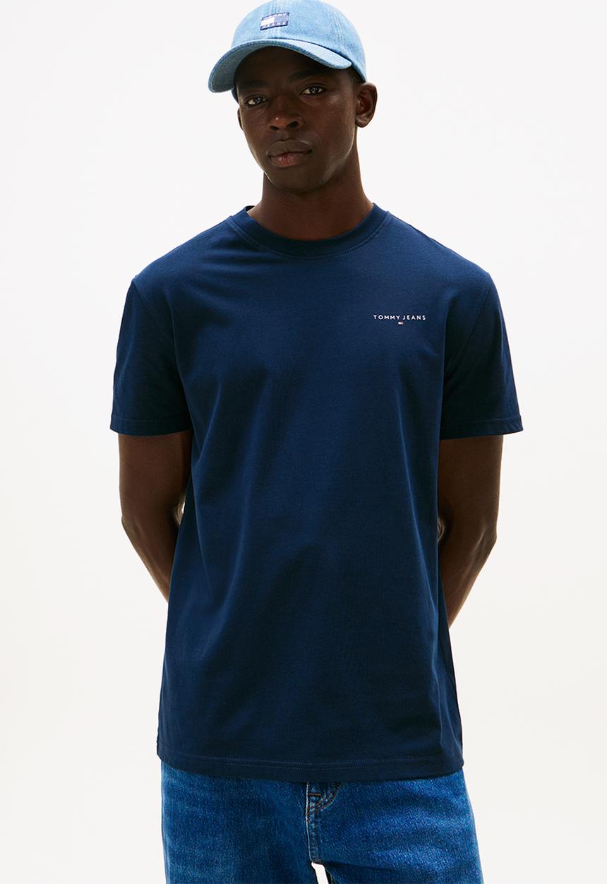 Tommy Hilfiger - Tjm Slim Linear Ss Tee 2Pck Ext - Black / Dark Night Navy