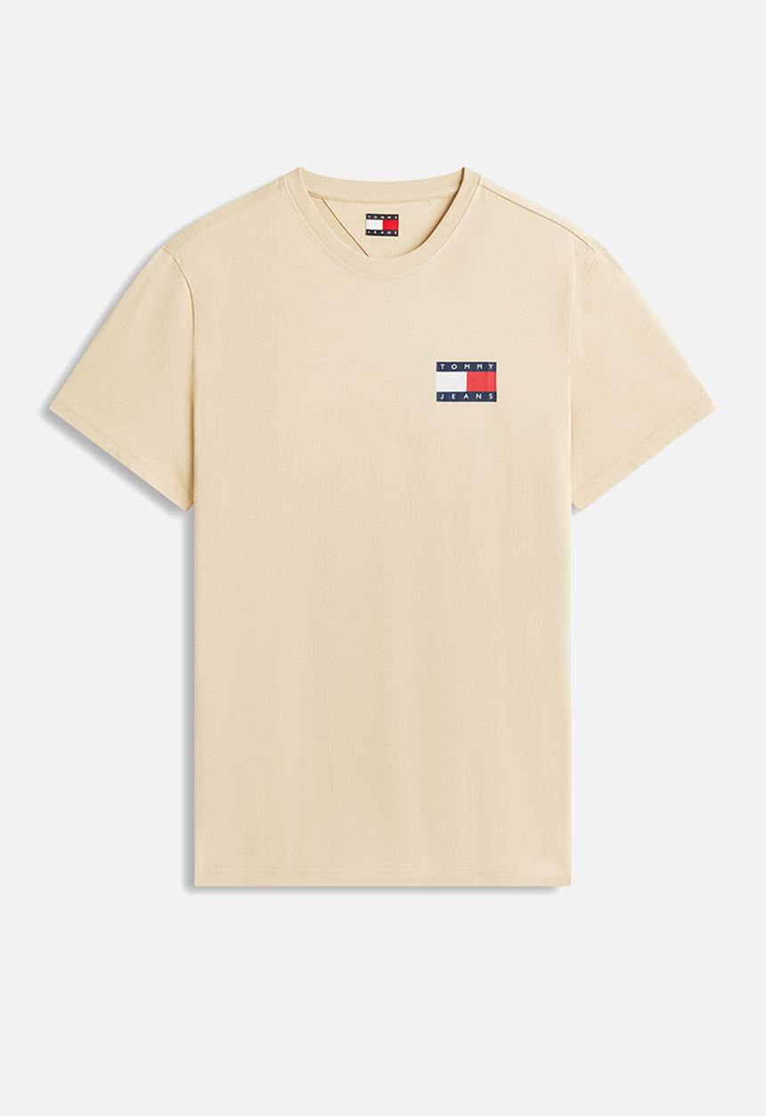 Tommy Hilfiger - Tjm Slim Essential Flag Tee Ext - Gulf Sand